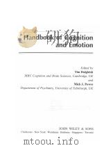 Handbook of Cognition and Emotion（1999 PDF版）