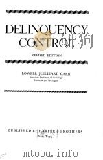 DELINQUENCY CONTROL REVISED EDITION（1950 PDF版）