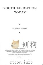 YOUTH EDUCATION TODAY SIXTEENTH YEARBOOK（1938 PDF版）