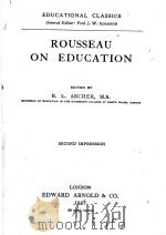 ROUSSEAU ON EDUCATION（1928 PDF版）