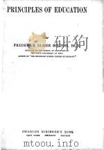 PRINCIPLES OF EDUCATION   1910  PDF电子版封面     