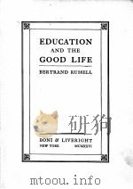 EDUCATION AND THE GOOD LIFE（1926 PDF版）
