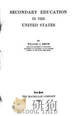 SECONDARY EDUCATION IN THE UNITED STATES（1933 PDF版）