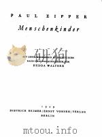 MENSCHENKINDER   1929  PDF电子版封面    PAUL EIPPER 