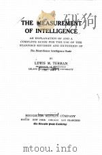 THE MEASUREMENT OF INTELLIGENCE（1916 PDF版）