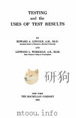 TESTING AND THE USES OF TEST RESULTS（1935 PDF版）