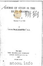 COURSE OF STUDY IN THE EIGHT GRADES VOL.Ⅱ（1906 PDF版）