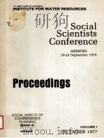 SOCIAL SCIENTISTS CONFERENCE PROCEEDINGS VOLUMEⅠ   1997  PDF电子版封面     