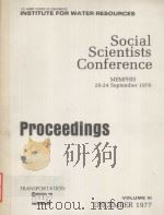 SOCIAL SCIENTISTS CONFERENCE PROCEEDINGS VOLUMEⅢ   1997  PDF电子版封面     