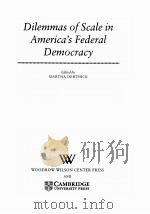 DILEMMAS OF SCALE IN AMERICA‘S FEDERAL DEMOCRACY（1999 PDF版）
