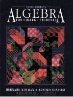 ALGEBRA FOR COLLEGE STUDENTS  THIRD EDITION     PDF电子版封面     