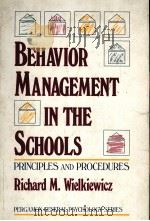 Behavior Management In The Schools Principles and Procedures（ PDF版）