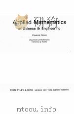 Applied Mathematics of Science and Engineering     PDF电子版封面  160908828X   