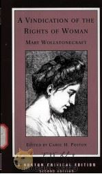 A VINDICATION OF THE RIGHTS OF WOMAN  MARY WOLLSTONECRAFT  SECOND EDITION     PDF电子版封面    CAROL H.POSTON 