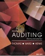 Auditing:Theory and Practice     PDF电子版封面  0534920748  C.William Thomas  Bart H.Ward 