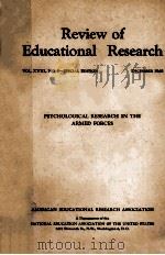 REVIEW OF EDUCATIONAL RESEARCH VOL.18   1948  PDF电子版封面     