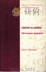 LINEAR ALGEBRA  With Geometric Applications（ PDF版）