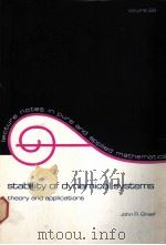 STABLLITY OF DYNAMICAL SYSTEMS  Theory and Applications（ PDF版）