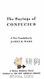 THE SAINGS OF CONFUCIUS（1955 PDF版）