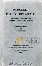 PERSONNEL FOR FOREIGN AFFAIRS   1963  PDF电子版封面     