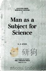 MAN AS A SUBJECT FOR SCIENCE（1964 PDF版）