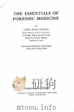 THE ESSENTIALS OF FORENSIC MEDICINE SECOND EDITION（1965 PDF版）