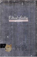 CULTURAL SOCIOLOGY:A REVISION OF AN INTRODUCTION TO SOCIOLOGY   1948  PDF电子版封面    JOHN LEWIS GILLIN AND JOHN PHI 