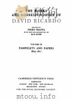 THE WORKS AND CORRESPONDENCE OF DAVID RICARDO VOLUME Ⅲ（1980 PDF版）