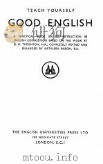 GOOD ENGLISH（1958 PDF版）