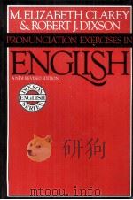 PRONUNCIATION EXERCISES IN ENGLISH REVISED EDITION   1963  PDF电子版封面     