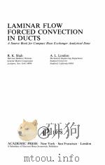 LAMINAR FLOW FORCED CONVECTION IN DUCTS（ PDF版）