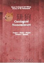 GEOLOGICAL NOMENCLATURE  ROYAL GEOLOGICAL AND MINING SOCIETY OF THE NETHERLANDS（ PDF版）
