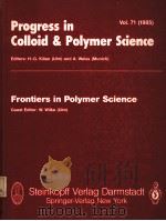 Progress in Colloid & Polymer Science     PDF电子版封面  3798506914  W.WILKE(Uim) 