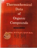 Thermochemical Data of Organic Compounds second edition     PDF电子版封面  0412271001  J.B.Pedley  R.D.Naylor  S.P.Ki 