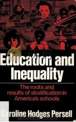 Education and inequality :  a theoretical and empirical synthesis     PDF电子版封面     