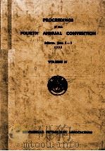 PROCEEDINGS of the FOURTH ANNUAL CONVENTION  VOLUME Ⅱ     PDF电子版封面     