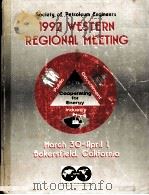 PROCEEDINGS  1992 Western Regional Meeting     PDF电子版封面     