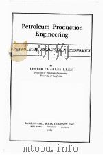 Petroleum Production Engineering  PETROLEUM PRODUCTION ECONOMICS（ PDF版）