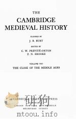 THE CAMBRIDGE MEDIEVAL HISTORY VOL.VIII THE CLOSE OF THE MIDDLE AGES（1980 PDF版）
