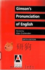 Gimson's Pronunciation of English  Sixth Edition     PDF电子版封面  0340806680  ALAN CRUTTENDEN 