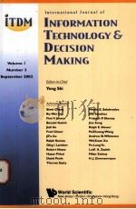 International Journal of  INFORMATION TECHNOLOGY ε DECISION MAKING（ PDF版）