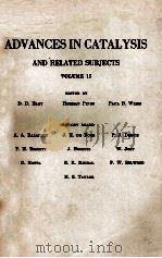 ADVANCES IN CATALYSIS AND RELATED SUBJECTS VOL.15   1964  PDF电子版封面    D.D. ELEY 