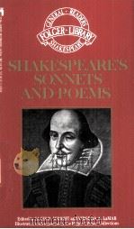 SHAKESPEARE'S SONNETS AND POEMS（ PDF版）