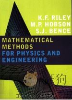 Mathematical methods for physics and engineering  A comprehensive guide     PDF电子版封面  0521555299  K.F.Riley  M.P.Hobson  S.J.Ben 