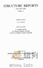 STRUCTURE REPORTS FOR 1947-1948 VOLUME 11（1951 PDF版）