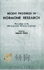 RECENT PROGRESS IN HORMONE RESEARCH VOLUME 20（1964 PDF版）