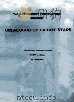 CATALOGUE OF BRIGHT STARS THIRD REVISED EDITION   1964  PDF电子版封面     