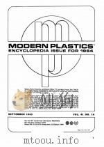 MODERN PLASTICS ENCYCLOPEDIA ISSUE FOR 1964   1964  PDF电子版封面     