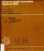 Commonwealth universities yearbook.1979  4     PDF电子版封面  0851430562   