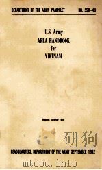 U.S. ARMY AREA HANDBOOK FOR VIETNAM   1962  PDF电子版封面     